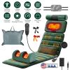 Advanced Version Full Body Electric Massage Mat Heating Vibration Massage Pad Cushion Back Massage Mattress Chair Pad with Neck Foot Massage Head Pill