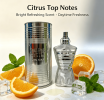 125ml Luxurious Woody Warm Cologne Spray, Extended Lasting Fragrance, Unique Sculpted Torso Bottle with Polished Silver Metal Gift Tin