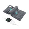 Gray Electric heated pad is equipped with 2 small massagers interior
