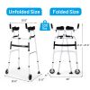Foldable walking aids, toilet safety railings