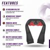 Shiatsu Neck and Shoulder Massager with Heat - 3D Kneeling Deep Tissue Electric Back Massage Roller