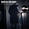 Folding Seat Cane (220lbs): 5-Level Height Adjust, LED Light, Anti-Slip Pads, Aluminum Alloy, Bonus Cushion/3 Foot Pads for Elder-Silver