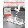 Flat Mop, Self Wringing, Microfiber Floor Mop with 4 Reusable & Washable Mop Pads for Dry & Wet Floor Cleaning