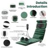 Advanced Version Full Body Electric Massage Mat Heating Vibration Massage Pad Cushion Back Massage Mattress Chair Pad with Neck Foot Massage Head Pill