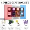 4-Piece Women's  Perfume  Gift Set (0.68oz Each ) - 4Long-Lasting Sweet & Fresh Scents, The Perfect Holiday, Date & Party Gift