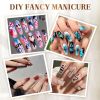 3D Nail Art Special Nail Marker Polish Pen, DIY Nail Art Beauty Decoration Manicure Tool with Painting and Outline Brush (Colorful)