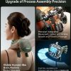 Neck Massager with Heat for Pain Relief Deep Tissue Cordless Electric Back Massager with Fingers Portable Rechargeable Neck and Shoulder Massagers for