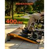 Threshold Ramp for Doorways, 26.4 x 31.9 in, Platform Aluminum Wheelchair Ramp with Adjustable Height, Non-Slip Door Threshold Ramps