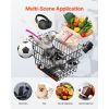Scooter Rear Basket, Heavy Duty Metal Wire Basket with Handle, Spacious Cargo Basket, Works with 1-inch Receiver, Compatible with Most Golden