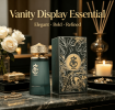 Unisex Eau de Parfum 3.4oz Matte Dark Green Perfume Bottle Embossed Metallic Gold Cap Luxury Jungle Print Gift Box Warm Wood Spicy Long Lasting Fragra