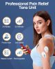 24 Modes TENS Unit Muscle Stimulator, Red Color