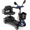 4 Wheel Electric Mobility with Lights, Battery Powered Electric Mobility Scooter, Basket, Extended Battery