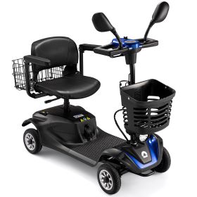 4 Wheel Electric Mobility with Lights, Battery Powered Electric Mobility Scooter, Basket, Extended Battery (default: default title)