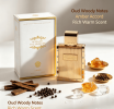 Men Eau de Parfum 100ml Woody Amber Oud Fragrance Long Lasting Masculine Scent Luxury Gold Vertical Stripe Bottle Elegant Perfume Gift For Evening & F