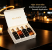 Men Perfume Gift Set 4 x 20ml Total 80ml Assorted Woody Masculine Eau de Parfum Sampler Kit Long Lasting Multi Scent Fragrance Travel Size Mini Perfum