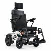 Automatic Reclining Foldable Electric Wheelchairs for Adults, Longest Range 20 Miles of Deluxe Electric Wheelchair with Dual 12AH Lithium Batteries