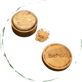 All-Natural Translucent Loose Face Powder - Oil-Absorbing Mattifying Setting Makeup with Reusable Bamboo Case & Eco-Friendly Refill - Sheer Warm Tint (OPTIONS: Reusable bamboo case 0.4 oz)