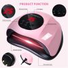 UV Light for Nails, 24LED UV LED Nail Lamp for Gel Polish,Fast Nail Dryer with Automatic Sensor, 3 Timer Setting,Small and Portable