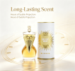 125ml Luxurious Floral Amber Scent Perfume for Her, All Day Long Lasting Fragrance, Artistic Shaped Spray Bottle with Decorative Tin Can