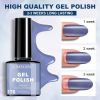 LIMEGIRL 6pcs Gel Polish Set 6 Vibrant Colors UV Gel NailPolish Red Blue Green Hema TMPTA TPO 3-free AllSeasons NailGel for Christmas Gift Women Girls