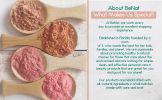 BeNat All-Natural Blush Loose Powder | Reusable Bamboo Container with Refills | Vegan & Lightweight Face Makeup