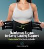 Back Support Brace - Ergonomic Back Support Belt for Women & Men, Plus Size Back Brace for Lower Back Pain, Advanced Ribbing, Dual-Tension Straps